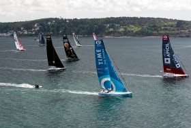 COURSE AU LARGE;GLOBE SERIES;IMOCA;OFFSHORE;RACE;SAILING;VOILE;START;DEPART