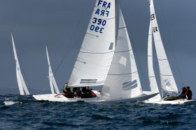 DRAGON;COURSE;RACE;REGATE;REGATTA;WORLD;CHAMPIONSHIP;VOILE;SAILING;SAILING RACES;DOUARNENEZ;FINISTERE